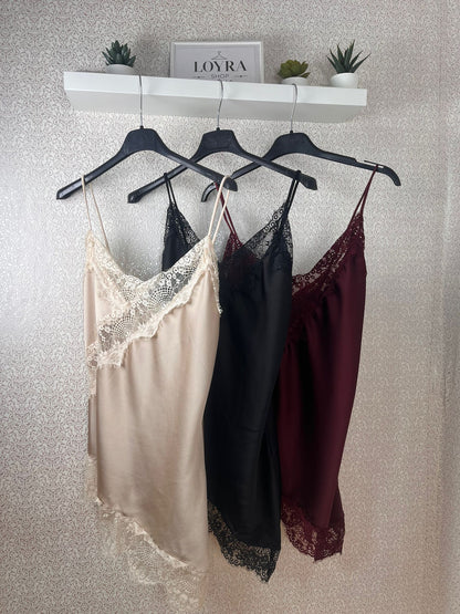 Lenceras Satinadas con Encaje – LOYRA Shop